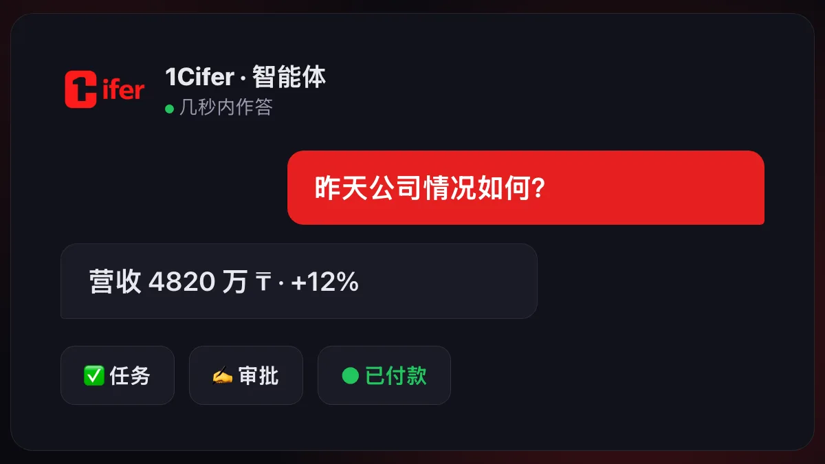 管理者通过 AI 智能体管理公司：摘要、任务和审批都在一个窗口