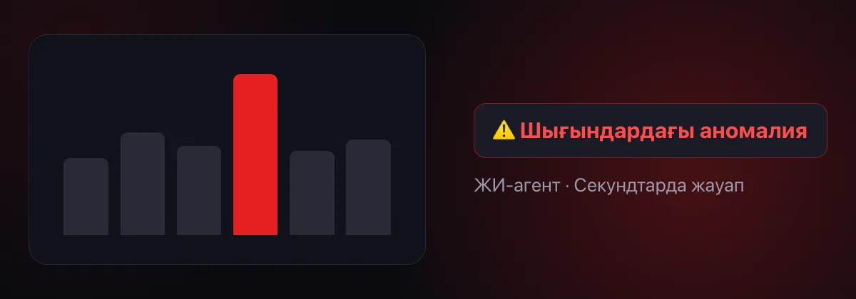 ЖИ-агент шығындардағы аномалияны мәселеге айналмай тұрып көрсетеді