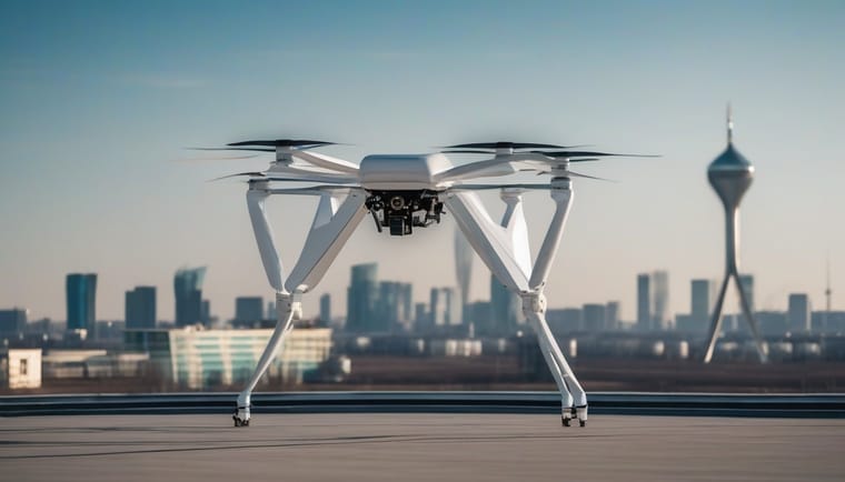 Astana saw the first test of a passenger drone with a human on board